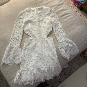 Rachel Zoe Ivory Floral Lace Dress